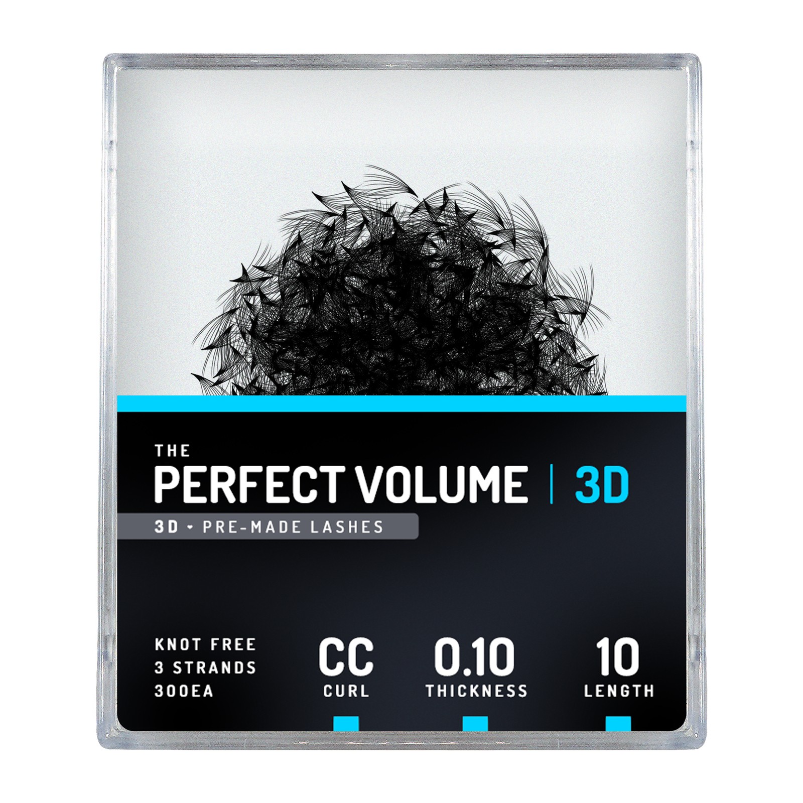 Perfektes Volumen -  300 vorgefertigte 3D-Bücher -  10 mm, CC, 0,10 mm