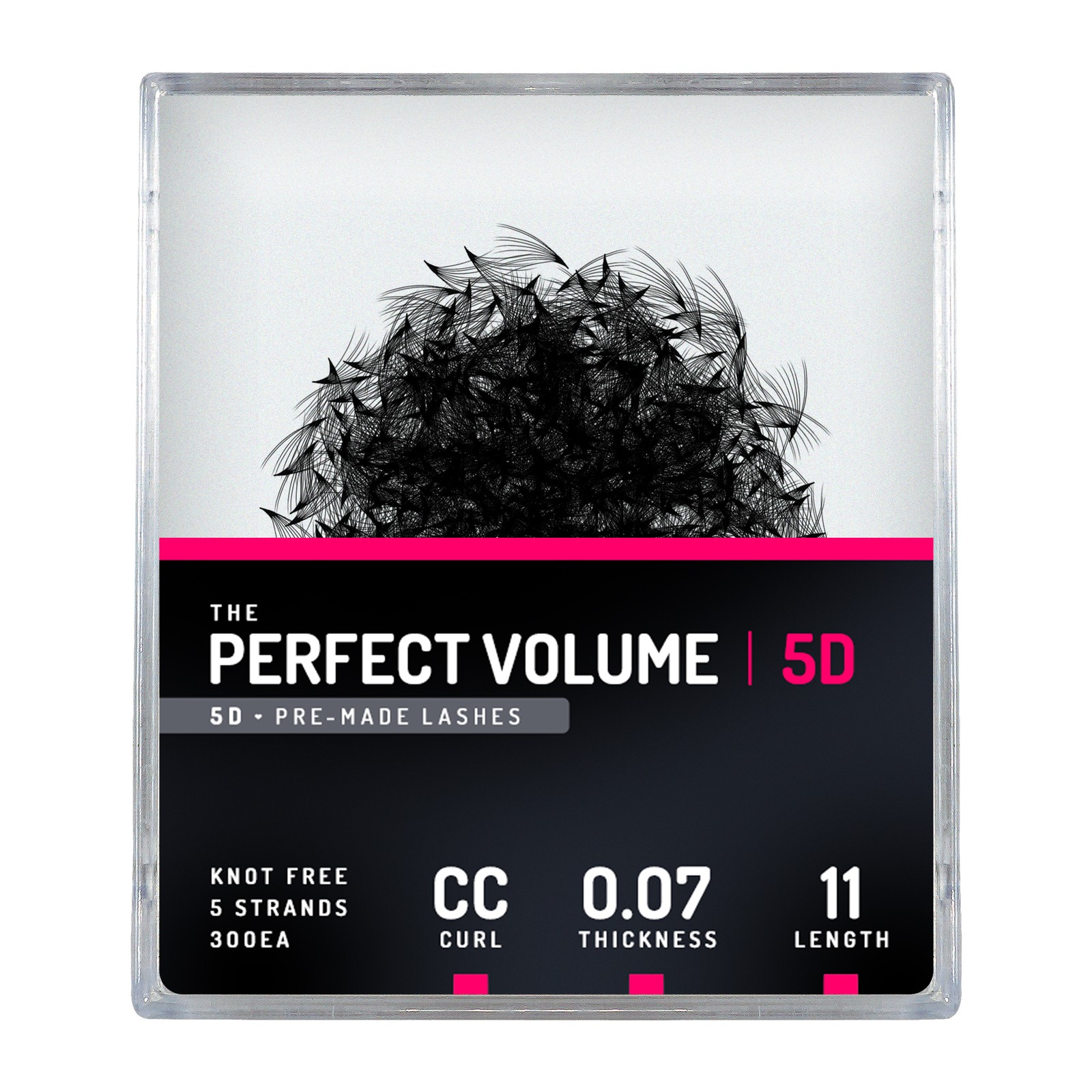 Perfektes Volumen -  300 vorgefertigte 5D-Bücher -  11 mm, CC, 0,07 mm